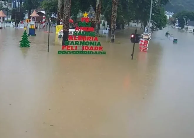 Alerta de chuva forte em Joinville aumenta risco de alagamentos e deslizamentos