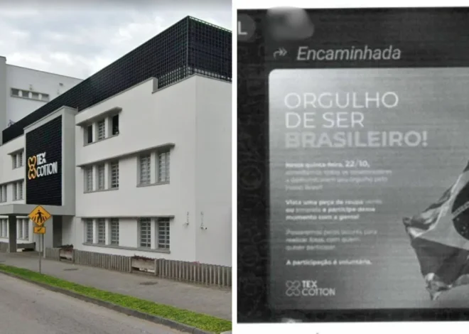 Empresa têxtil em SC é acusada de assédio eleitoral por convocar funcionários a usarem verde e amarelo
