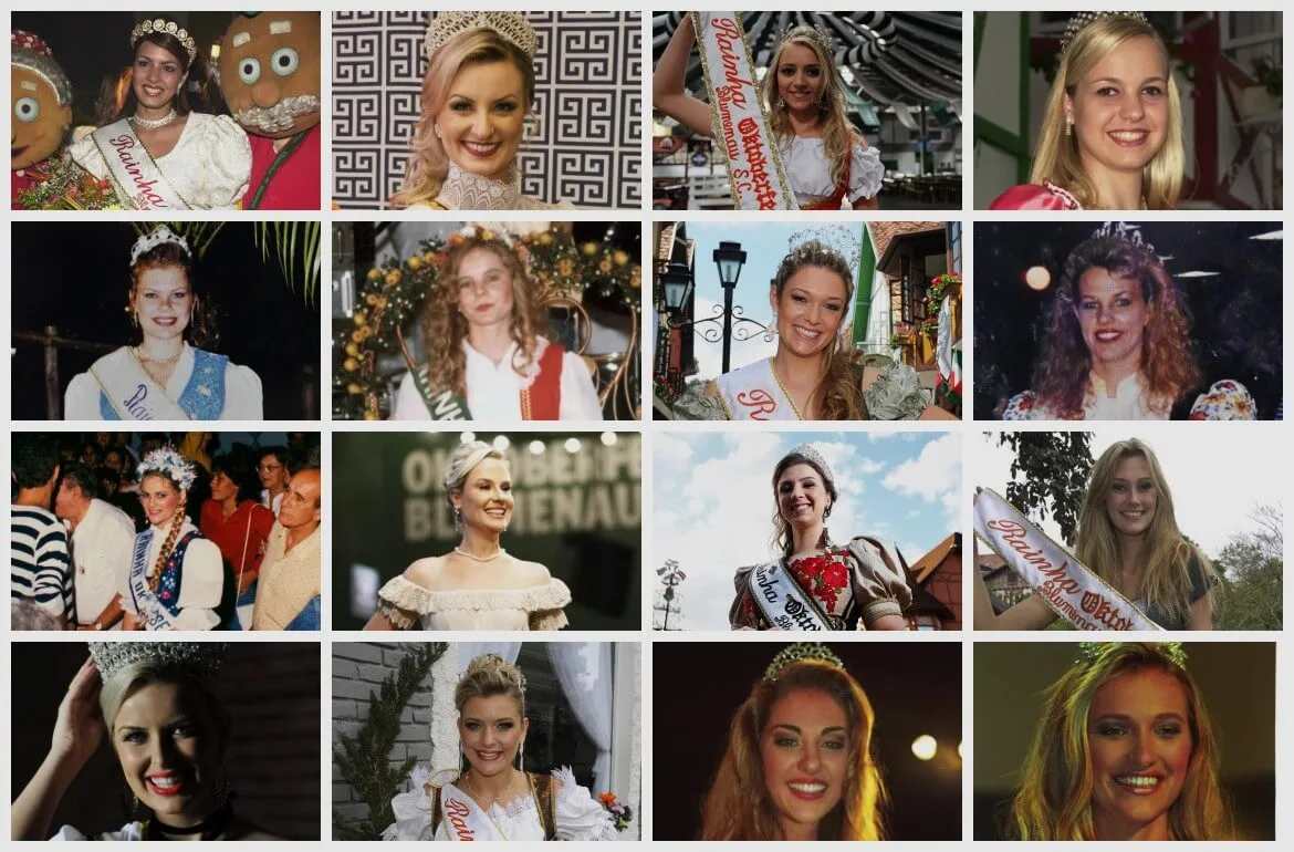 A história das rainhas da Oktoberfest Blumenau desde sua fundação
